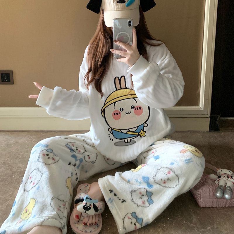 Cartoon Usagi Fleece Pajama Se - Women Shoes Xxl recension och pris