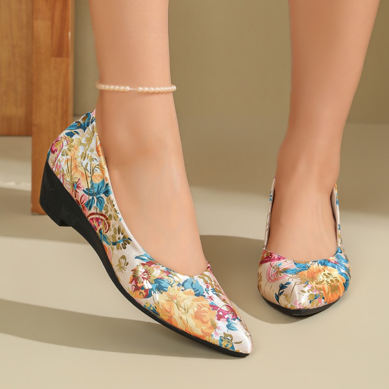 Women Pointed‑Toe Floral Print - Women Shoes Xxl recension och pris