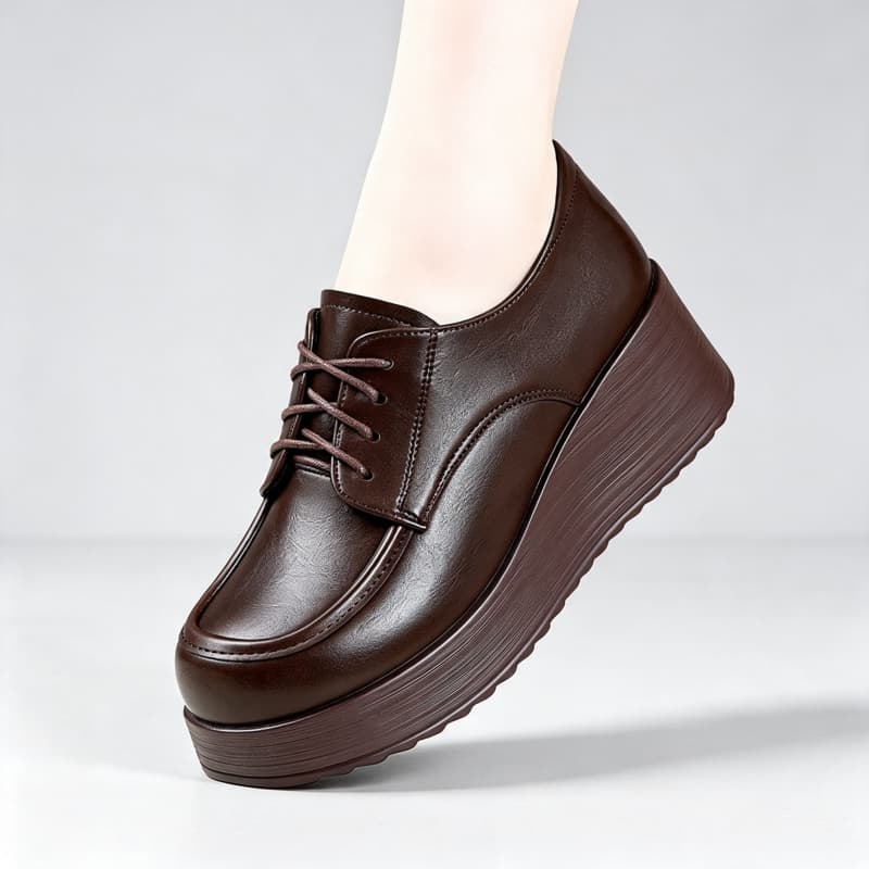 6cm Comfortable Deep Mouth Sof - Oxford Lace Up Women recension och pris