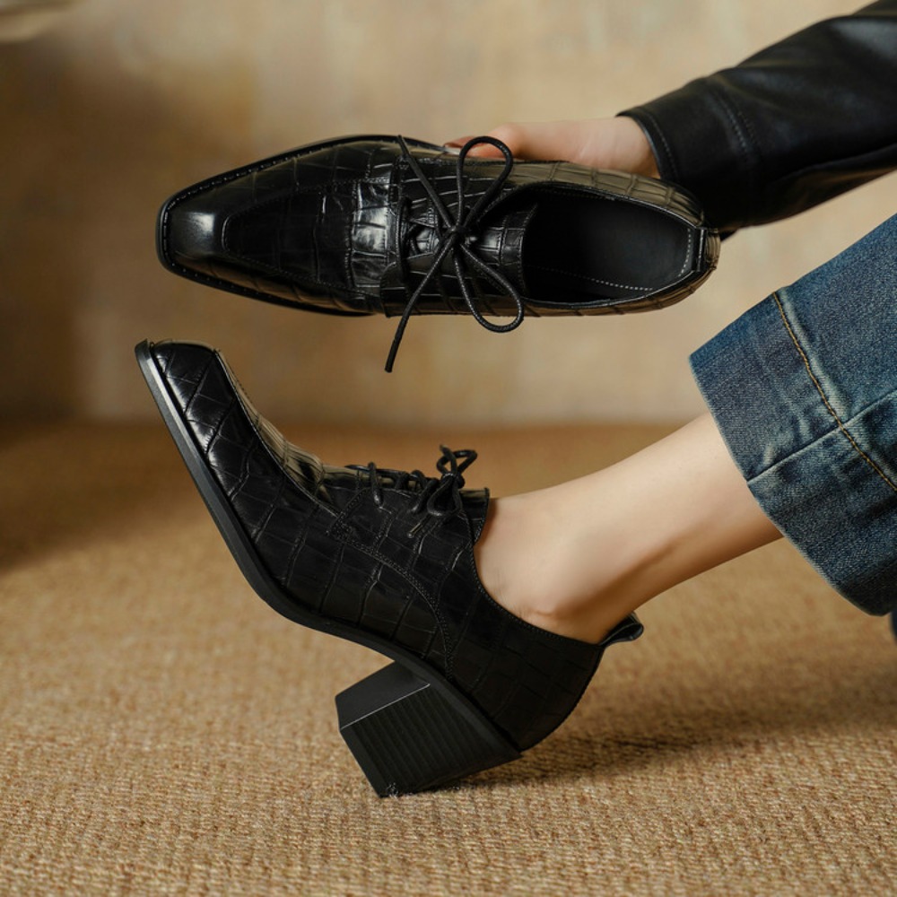Women's Shoes Real Leather 202 - Oxford Lace Up Women recension och pris